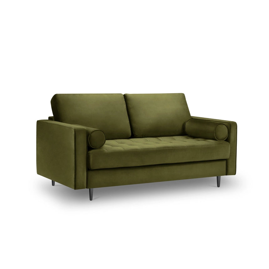 Aspen 2-Sitzer Sofa aus Samt in Grün (Salvador 8), 174x90x90 cm von Cosmopolitan Design – Bild 1