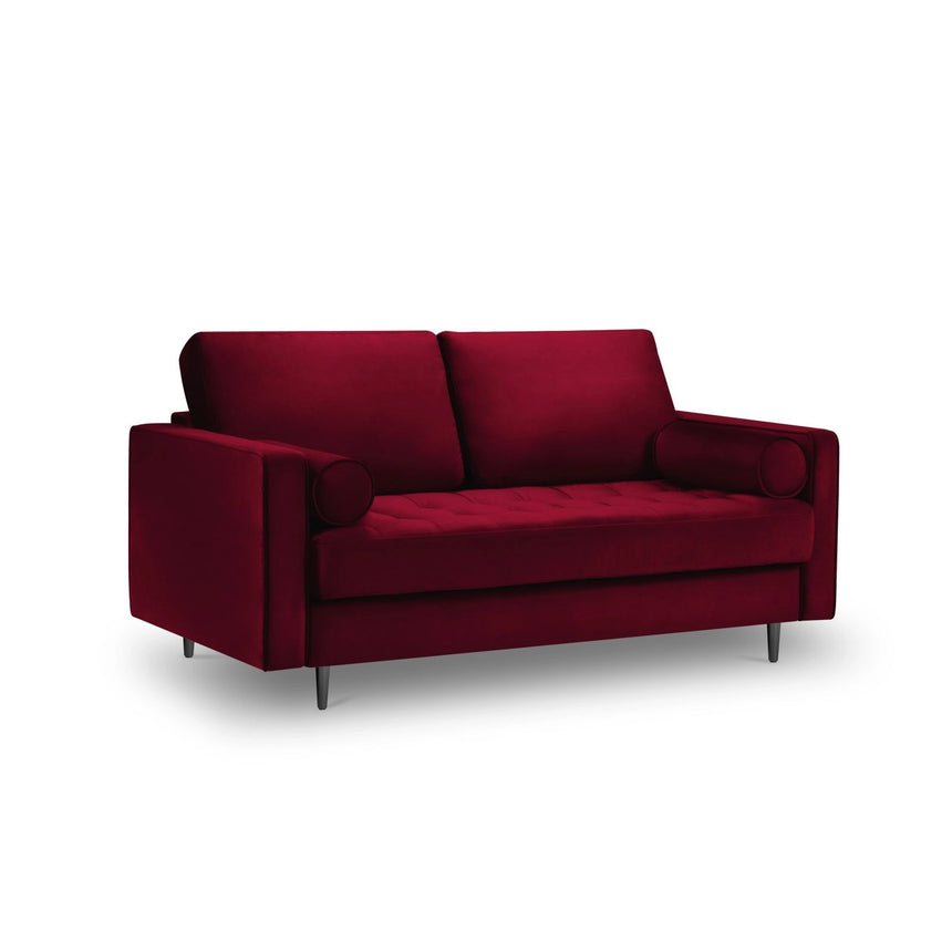 Aspen 2-Sitzer Sofa aus Samt in Rot (Salvador 13), 174x90x90 cm von Cosmopolitan Design – Bild 1