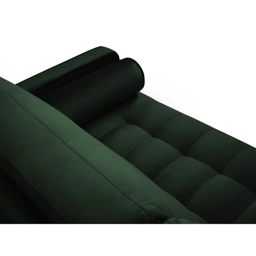 Aspen 3-Sitzer Sofa aus Samt in Flaschengrün (Salvador 7), 219x90x90 cm von Cosmopolitan Design – Bild 4