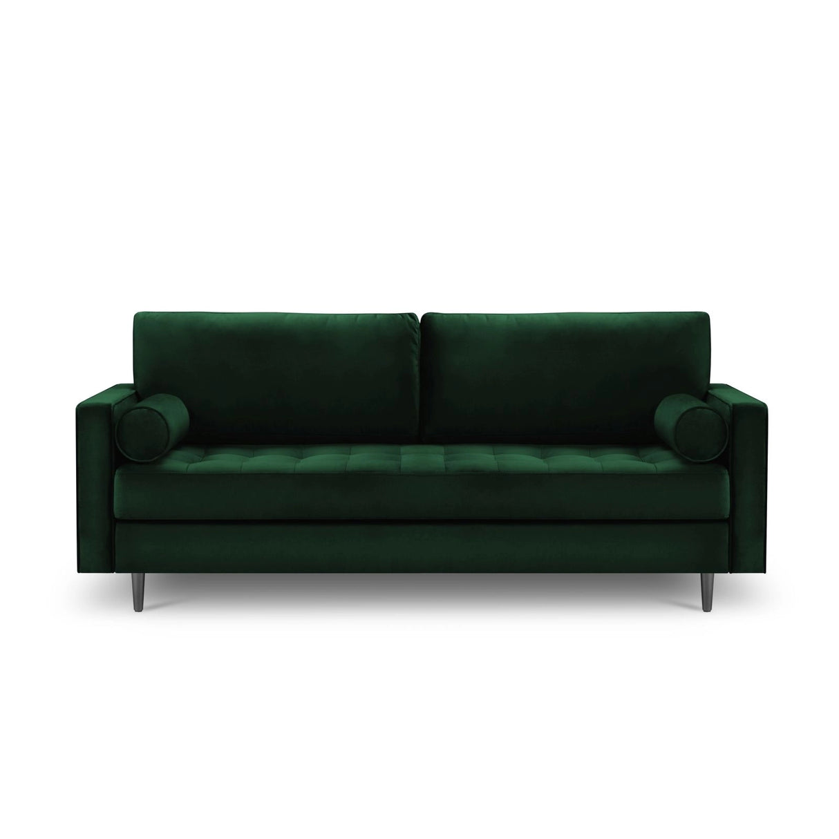 Aspen 3-Sitzer Sofa aus Samt in Flaschengrün (Salvador 7), 219x90x90 cm von Cosmopolitan Design – Bild 2