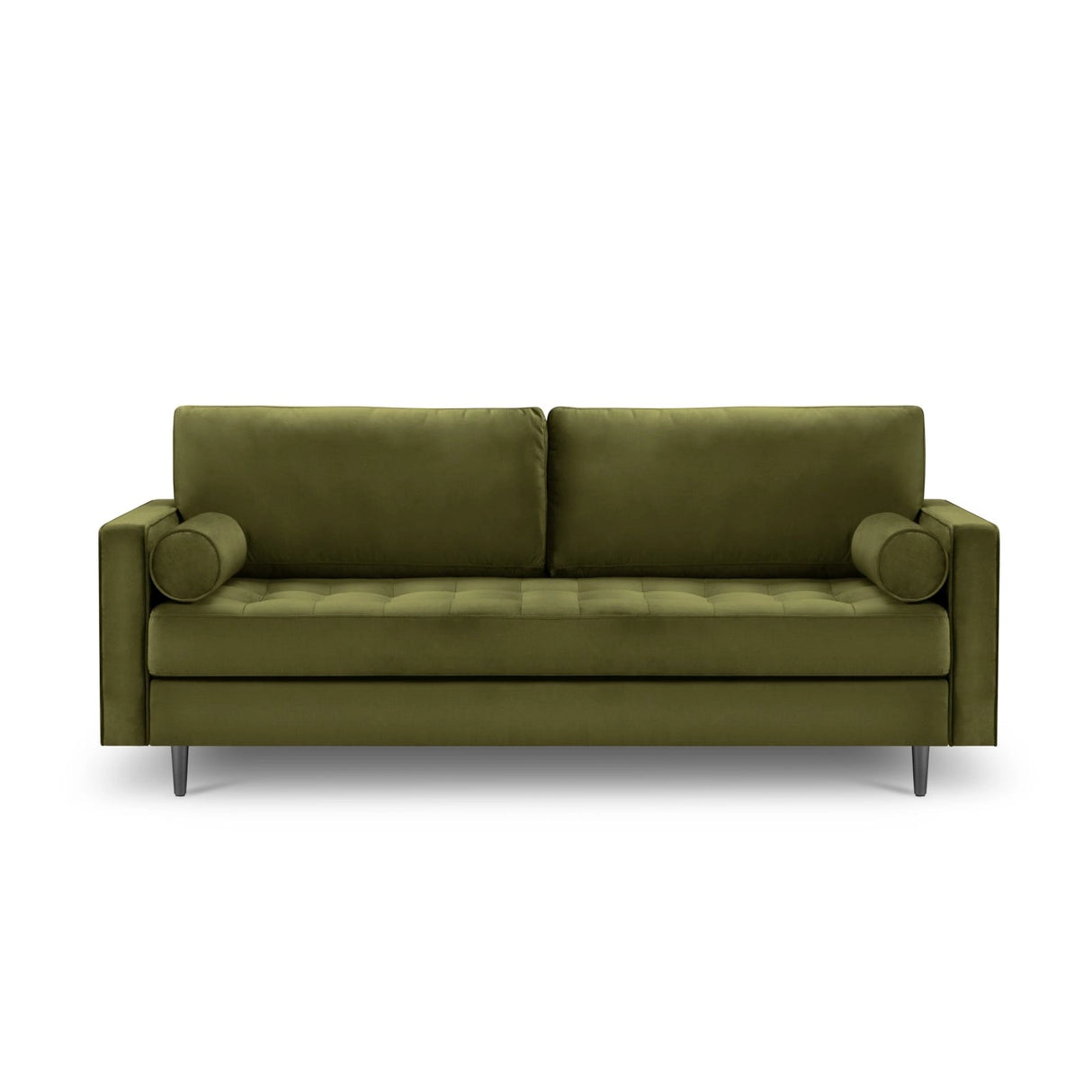 Aspen 3-Sitzer Sofa aus Samt in Grün (Salvador 8), 219x90x90 cm von Cosmopolitan Design – Bild 2