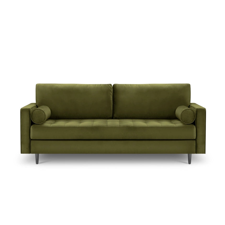 Aspen 3-Sitzer Sofa aus Samt in Grün (Salvador 8), 219x90x90 cm von Cosmopolitan Design – Bild 2