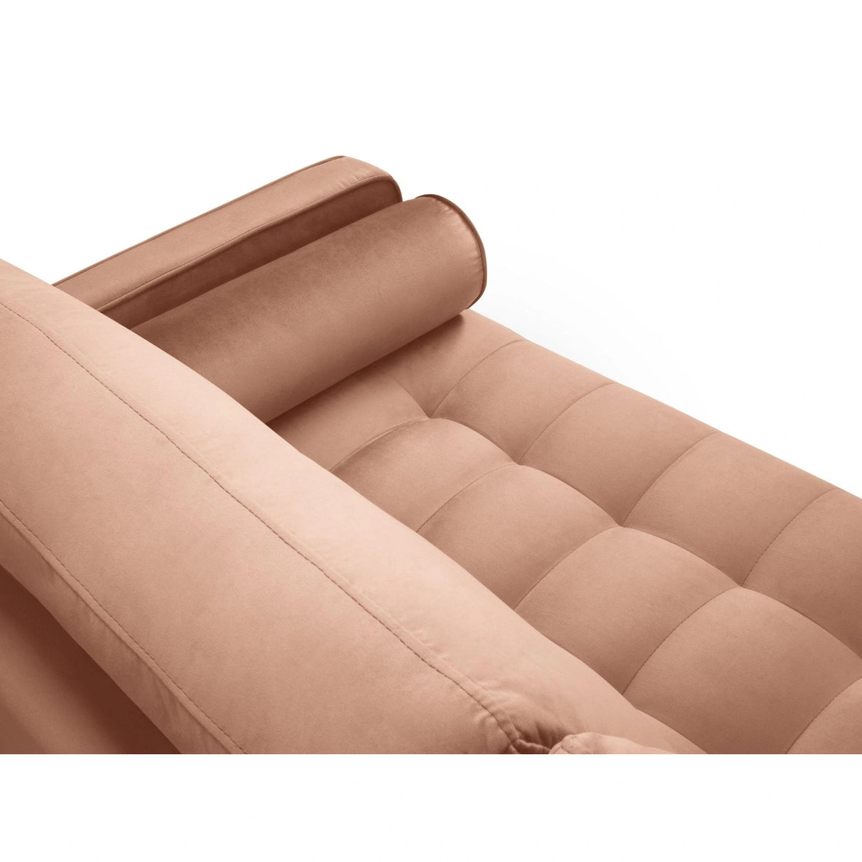 Aspen 3-Sitzer Sofa aus Samt in Rosa (Salvador 11), 219x90x90 cm von Cosmopolitan Design – Bild 4