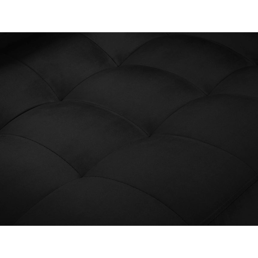 Aspen 3-Sitzer Sofa aus Samt in Schwarz (Salvador 19), 219x90x90 cm von Cosmopolitan Design – Bild 5