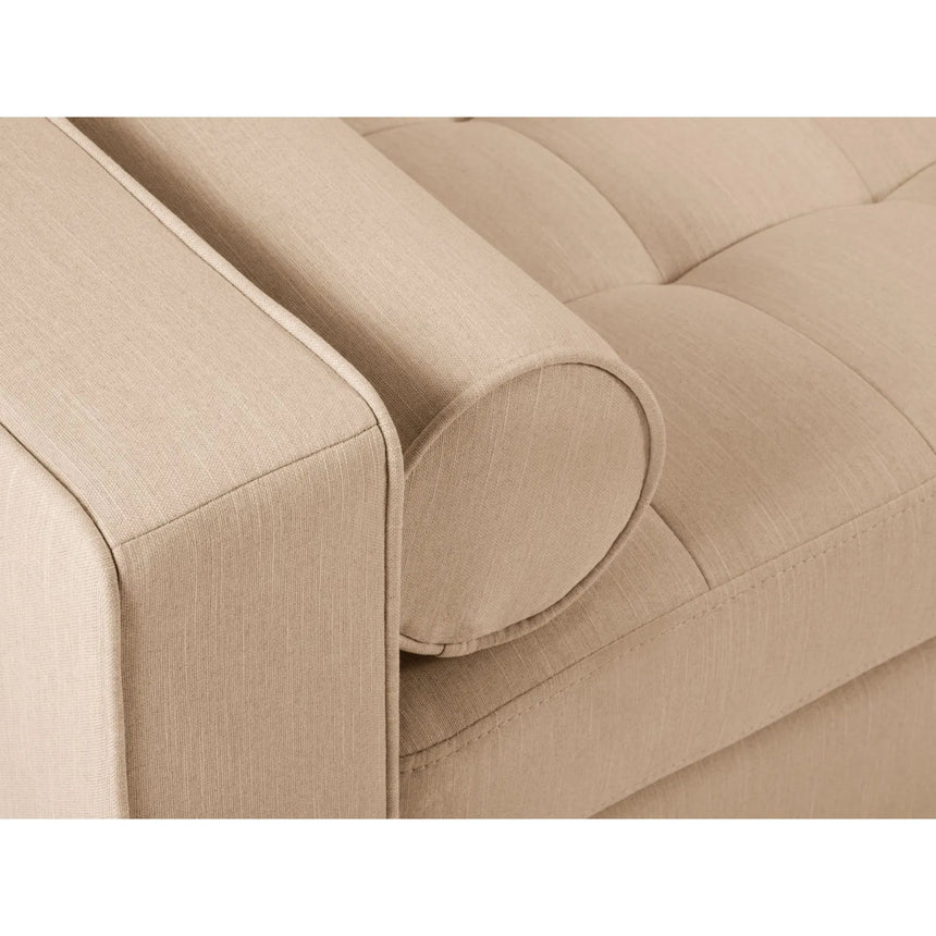 Aspen 3-Sitzer Sofa aus Strukturierter Stoff in Beige (Melva 06), 219x90x90 cm von Cosmopolitan Design – Bild 5