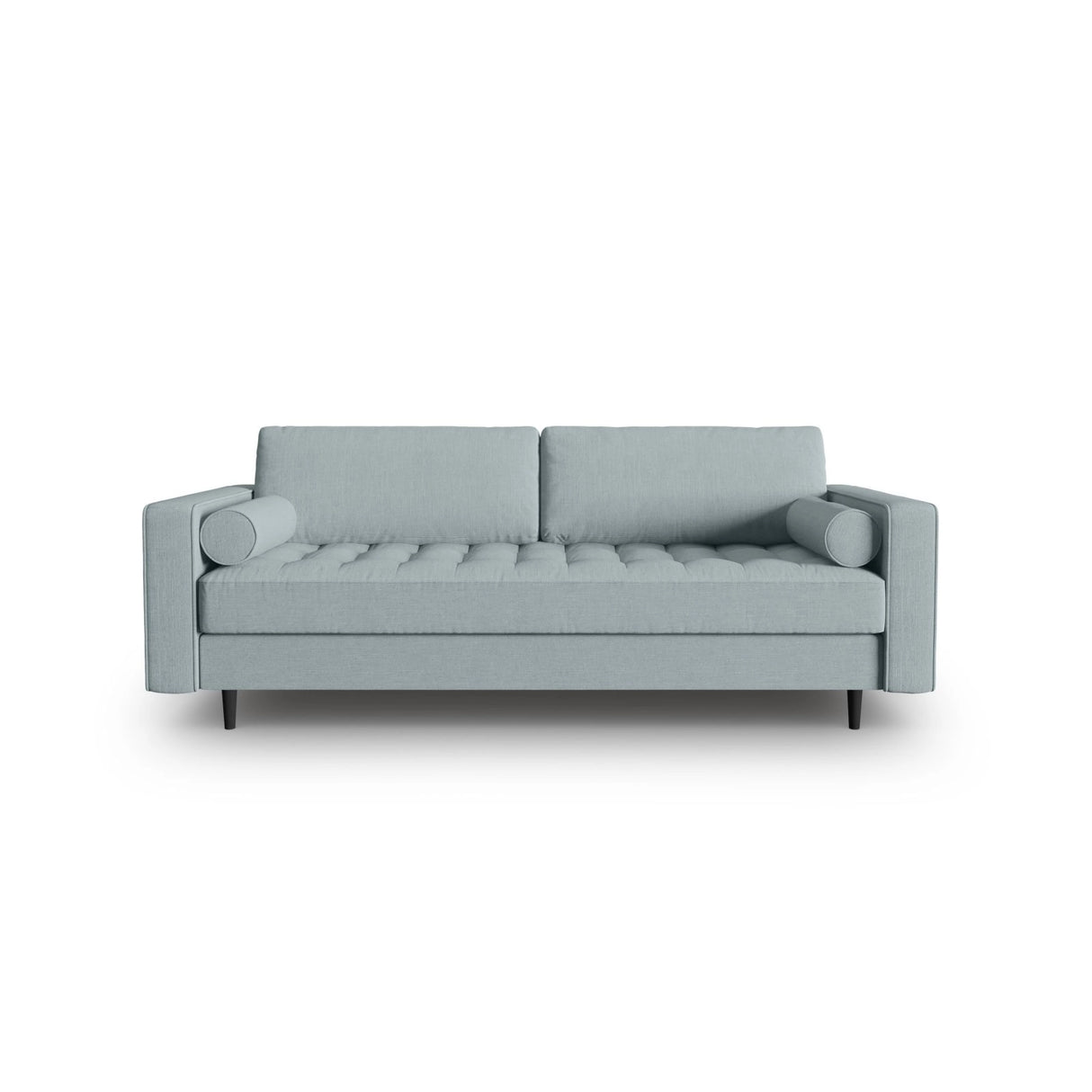 Aspen 3-Sitzer Sofa aus Strukturierter Stoff in Blau (Melva 72), 219x90x90 cm von Cosmopolitan Design – Bild 1