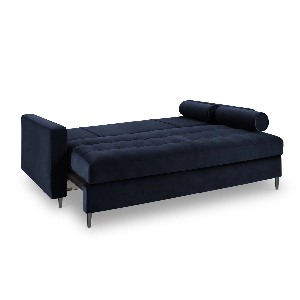 Aspen 3-Sitzer Sofa mit Schlaffunktion und Stauraum, aus Samt in Königsblau (Salvador 05), 225x100x96 cm von Cosmopolitan Design – Bild 5