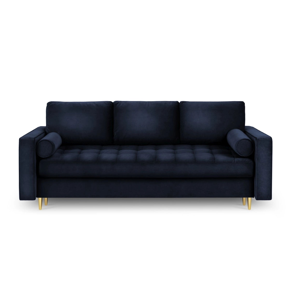 Aspen 3-Sitzer Sofa mit Schlaffunktion und Stauraum, aus Samt oder Strukturstoff, 225x100x96 cm von Cosmopolitan Design – Bild 3