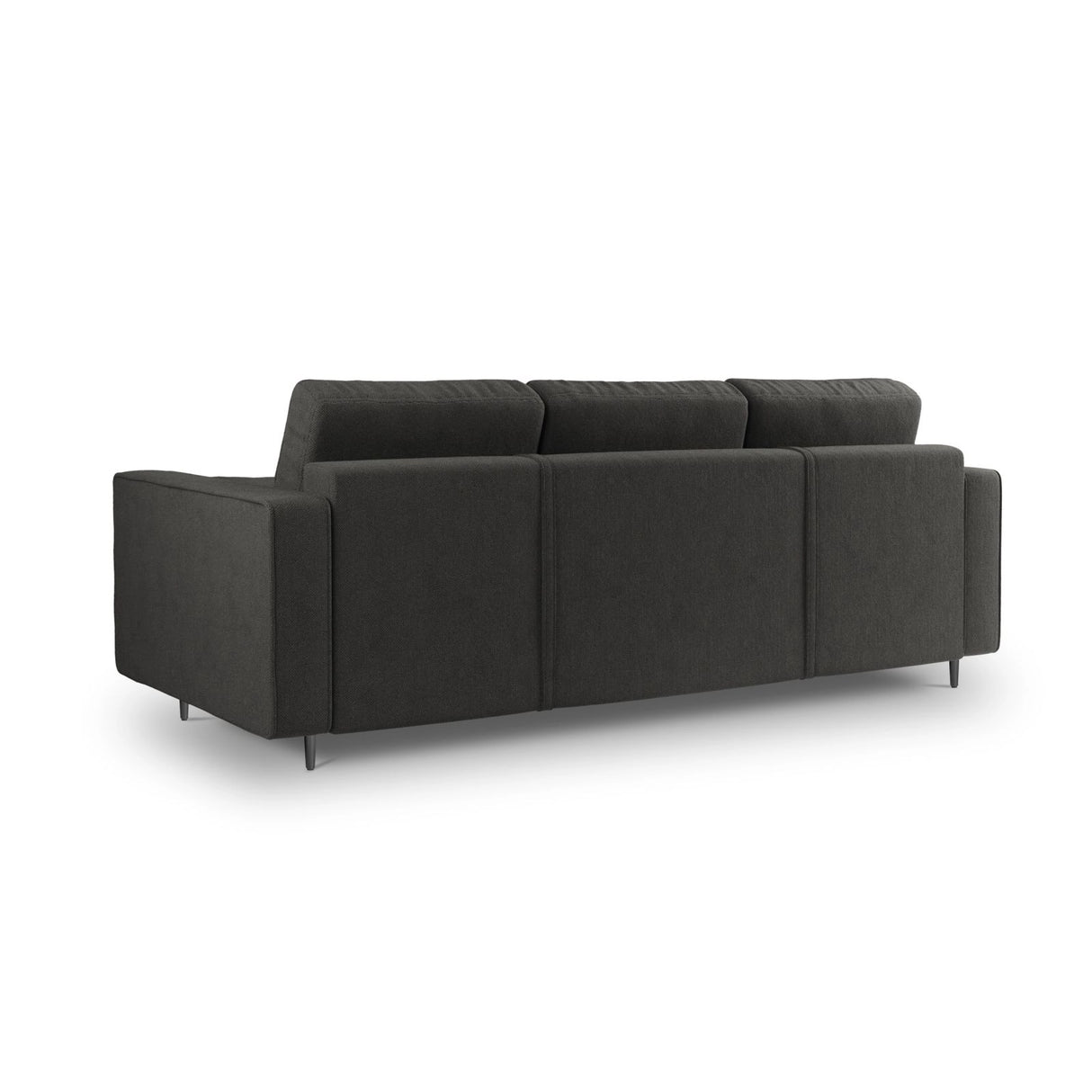 Aspen 3-Sitzer Sofa mit Schlaffunktion und Stauraum, aus Strukturierter Stoff in Dunkelgrau (Positano 95), 225x100x96 cm von Cosmopolitan Design – Bild 3