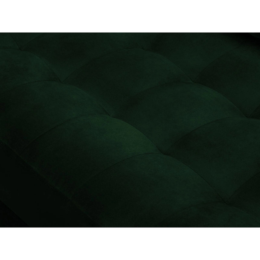 Aspen 4-Sitzer Ecksofa, Linke Seite, aus Samt in Flaschengrün (Salvador 7), 236x170x90 cm von Cosmopolitan Design – Bild 6