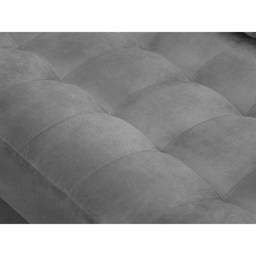 Aspen 4-Sitzer Ecksofa, Linke Seite, aus Samt in Grau (Salvador 17), 236x170x90 cm von Cosmopolitan Design – Bild 6