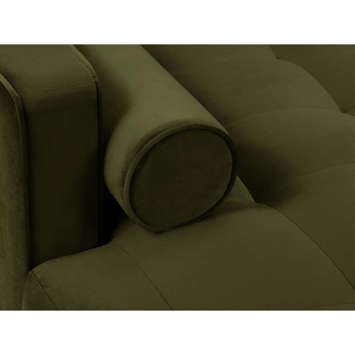 Aspen 4-Sitzer Ecksofa, Linke Seite, aus Samt in Grün (Salvador 8), 236x170x90 cm von Cosmopolitan Design – Bild 5