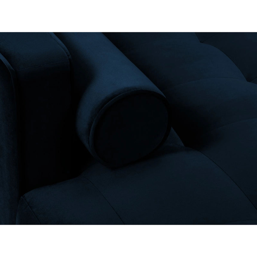 Aspen 4-Sitzer Ecksofa, Linke Seite, aus Samt in Königsblau (Salvador 5), 236x170x90 cm von Cosmopolitan Design – Bild 5