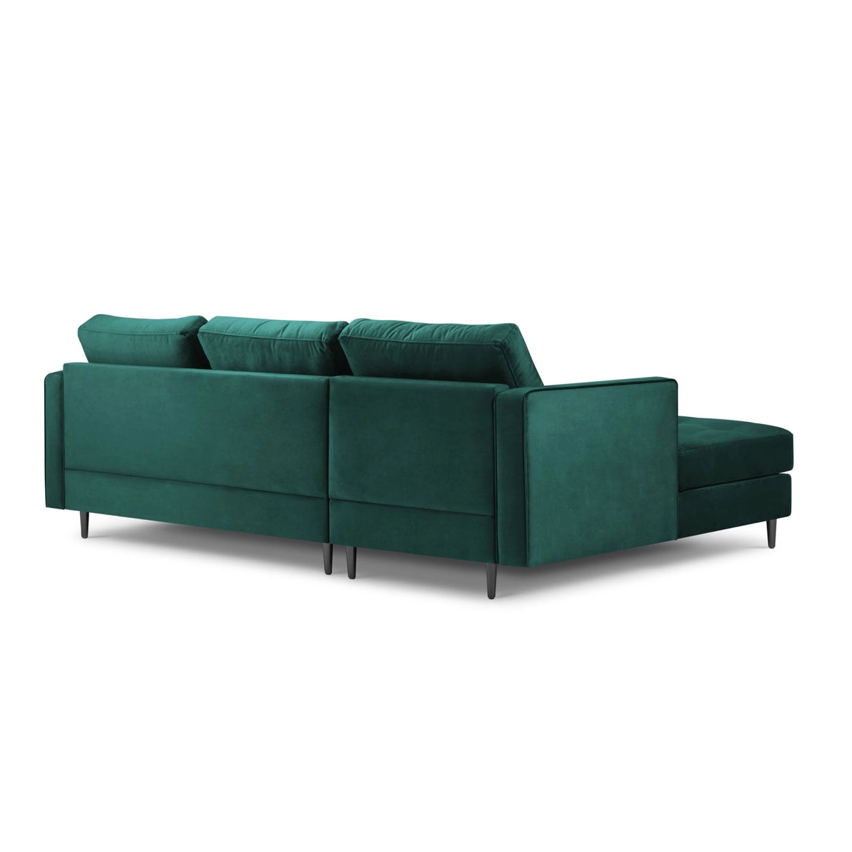 Aspen 4-Sitzer Ecksofa, Linke Seite, aus Samt in Petrol (Salvador 6), 236x170x90 cm von Cosmopolitan Design – Bild 3