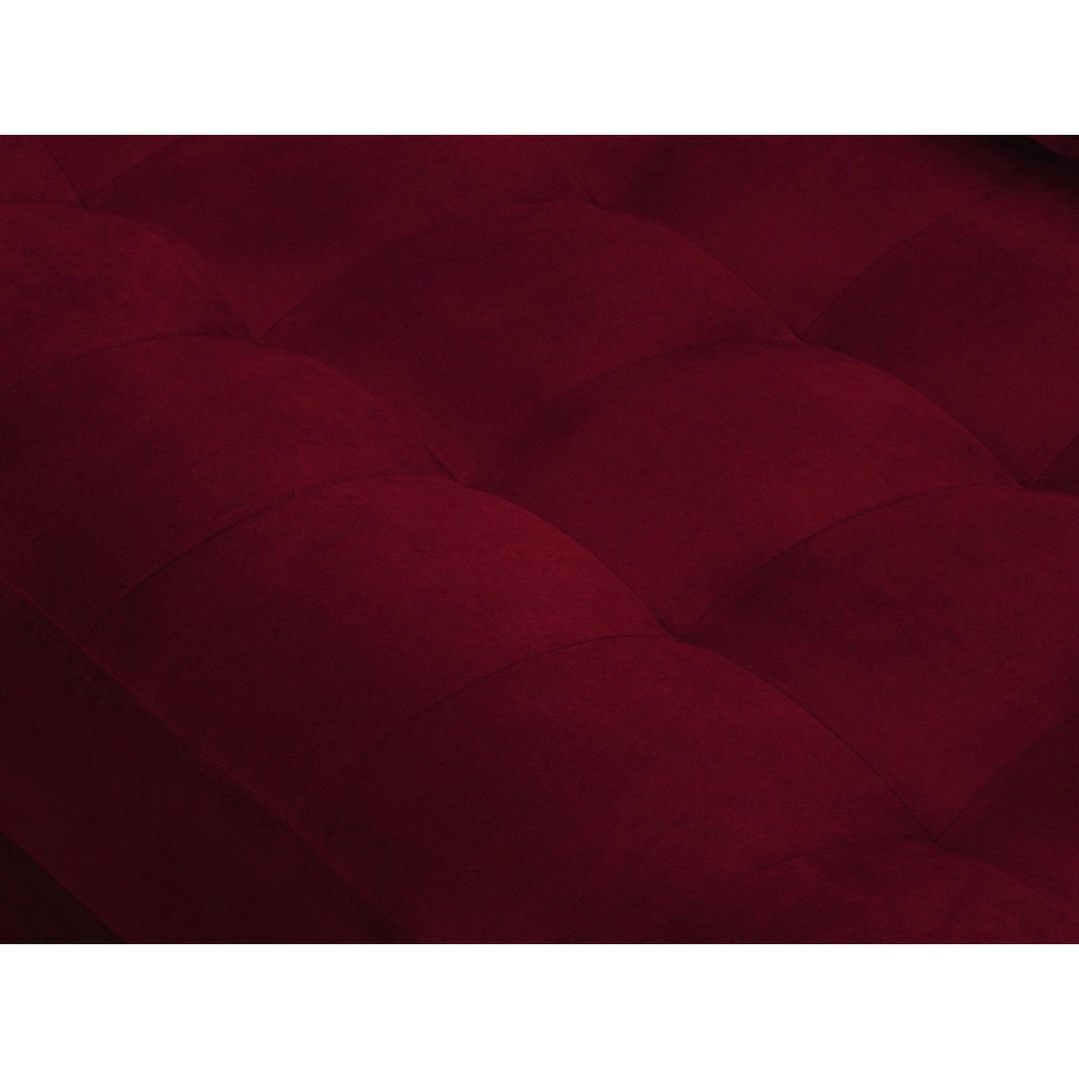 Aspen 4-Sitzer Ecksofa, Linke Seite, aus Samt in Rot (Salvador 13), 236x170x90 cm von Cosmopolitan Design – Bild 6