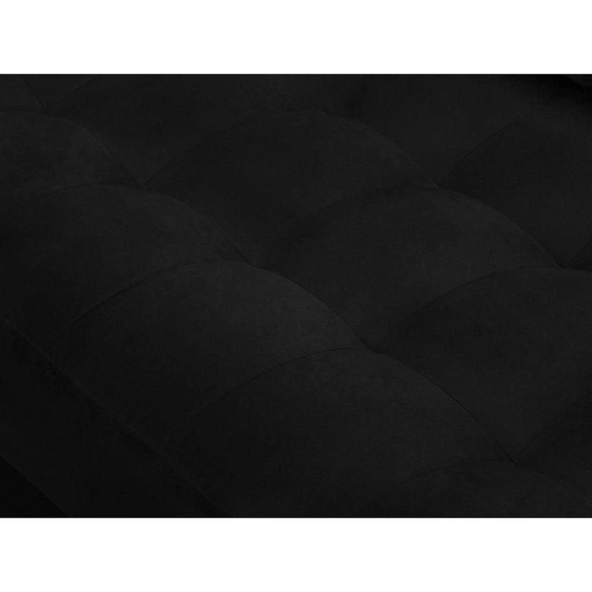 Aspen 4-Sitzer Ecksofa, Linke Seite, aus Samt in Schwarz (Salvador 19), 236x170x90 cm von Cosmopolitan Design – Bild 6