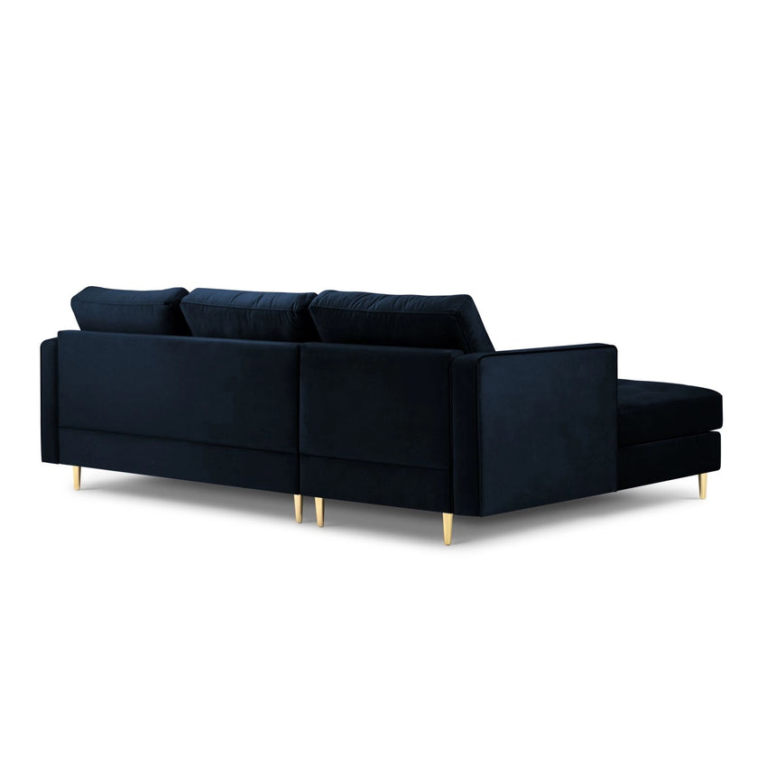 Aspen 4-Sitzer Ecksofa, Linke Seite, aus Samt oder Strukturstoff, 236x170x90 cm von Cosmopolitan Design – Bild 3