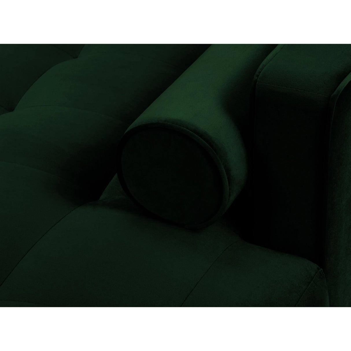 Aspen 4-Sitzer Ecksofa, Rechte Seite, aus Samt in Flaschengrün (Salvador 7), 236x170x90 cm von Cosmopolitan Design – Bild 5