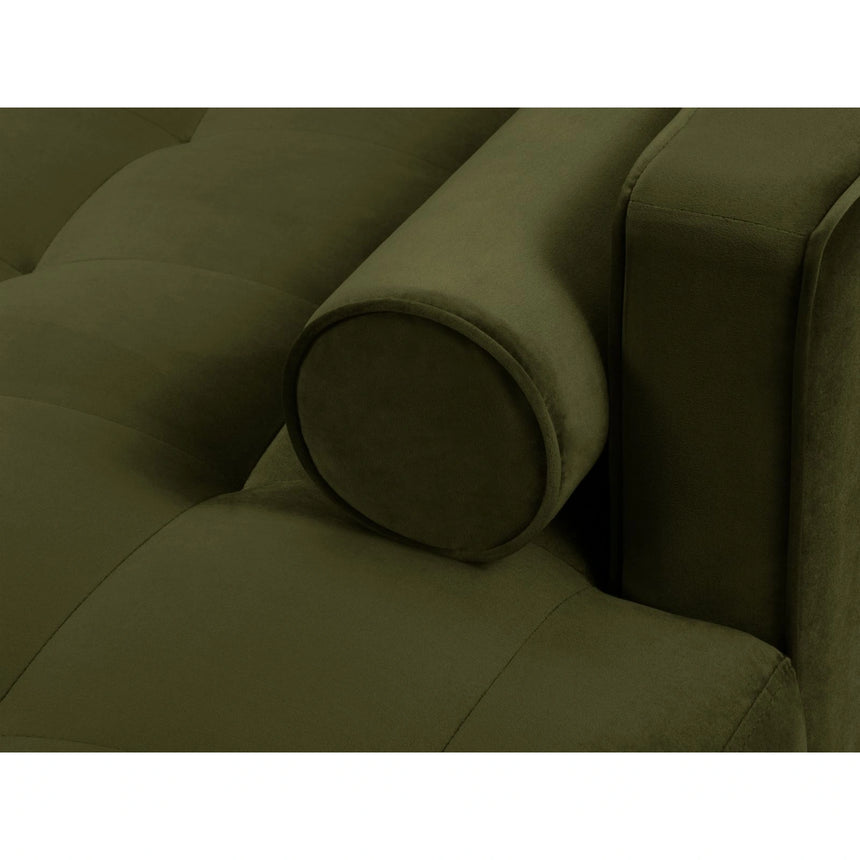 Aspen 4-Sitzer Ecksofa, Rechte Seite, aus Samt in Grün (Salvador 8), 236x170x90 cm von Cosmopolitan Design – Bild 5