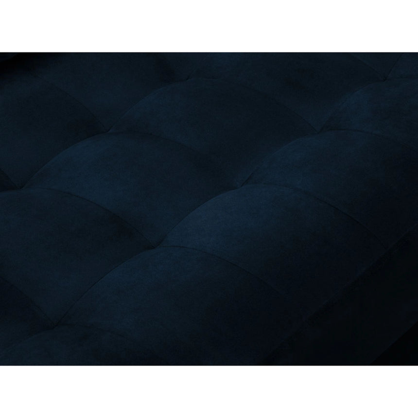 Aspen 4-Sitzer Ecksofa, Rechte Seite, aus Samt in Königsblau (Salvador 5), 236x170x90 cm von Cosmopolitan Design – Bild 6