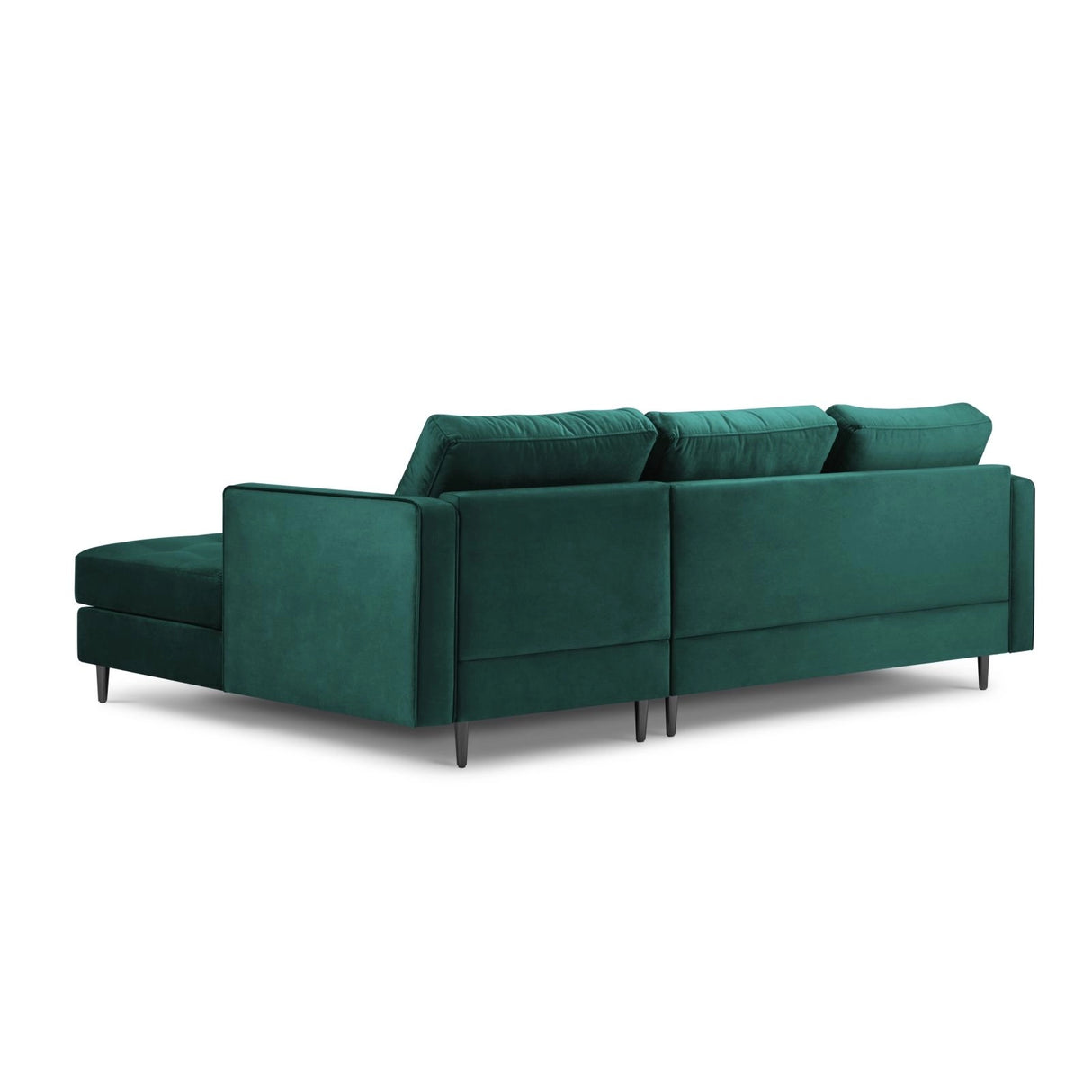 Aspen 4-Sitzer Ecksofa, Rechte Seite, aus Samt in Petrol (Salvador 6), 236x170x90 cm von Cosmopolitan Design – Bild 3