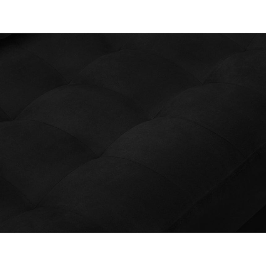Aspen 4-Sitzer Ecksofa, Rechte Seite, aus Samt in Schwarz (Salvador 19), 236x170x90 cm von Cosmopolitan Design – Bild 6