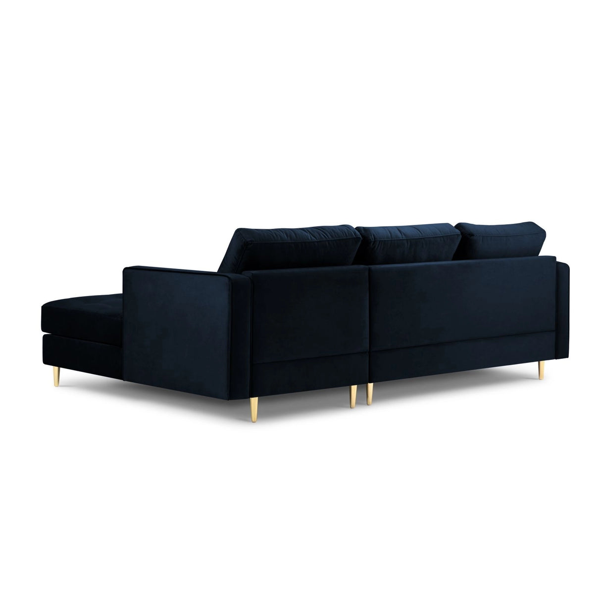 Aspen 4-Sitzer Ecksofa, Rechte Seite, aus Samt oder Strukturstoff, 236x170x90 cm von Cosmopolitan Design – Bild 3