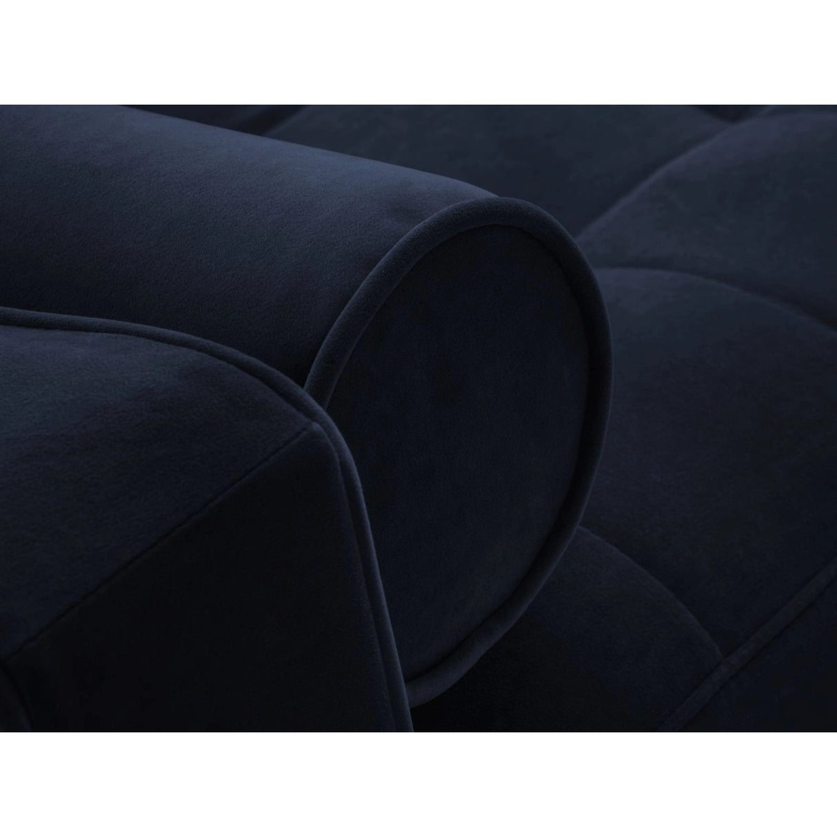 Aspen 5-Sitzer Ecksofa mit Schlaffunktion und Stauraum, Linke Seite, aus Samt in Königsblau (Salvador 5), 240x175x96 cm von Cosmopolitan Design – Bild 6