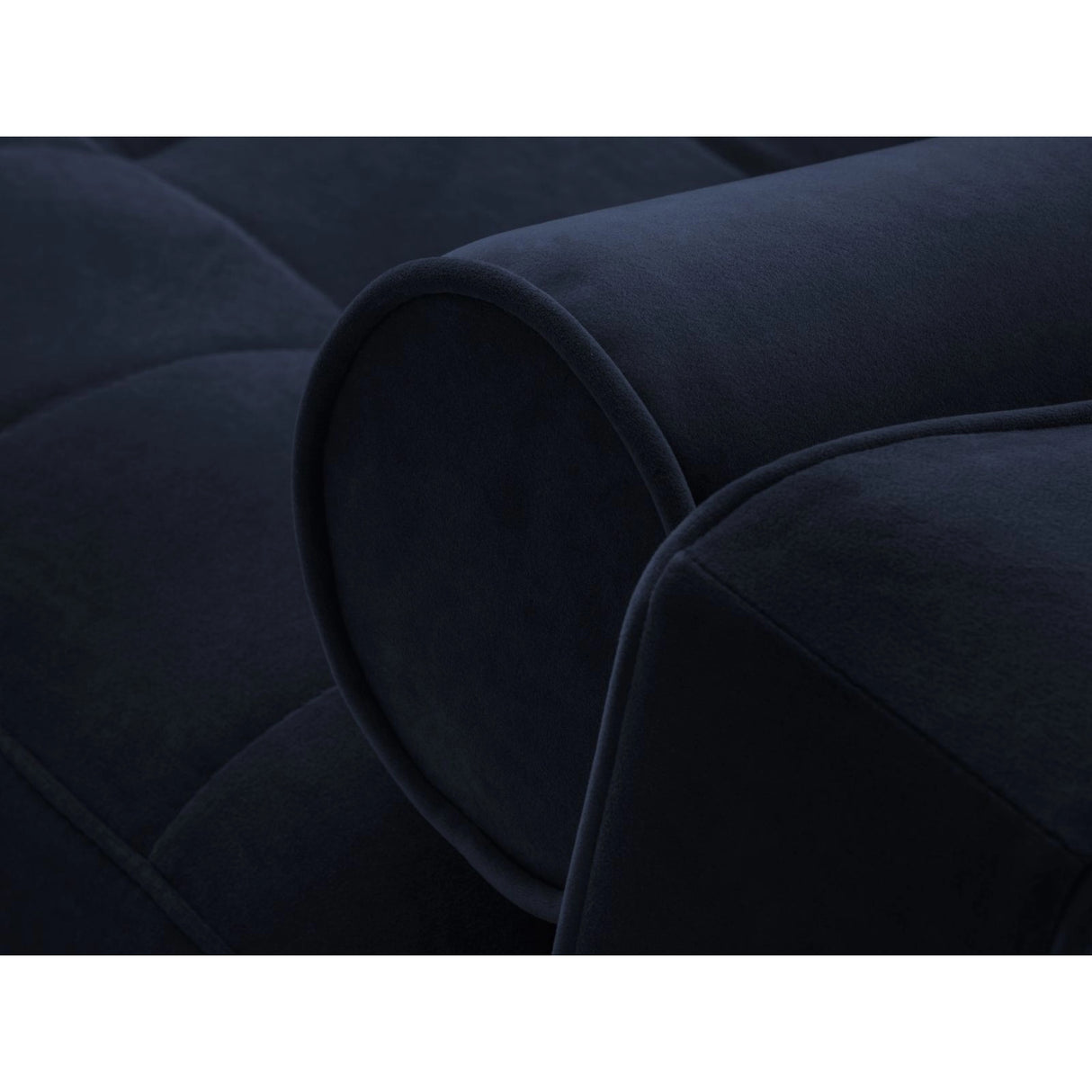 Aspen 5-Sitzer Ecksofa mit Schlaffunktion und Stauraum, Rechte Seite, aus Samt in Königsblau (Salvador 5), 240x175x96 cm von Cosmopolitan Design – Bild 6