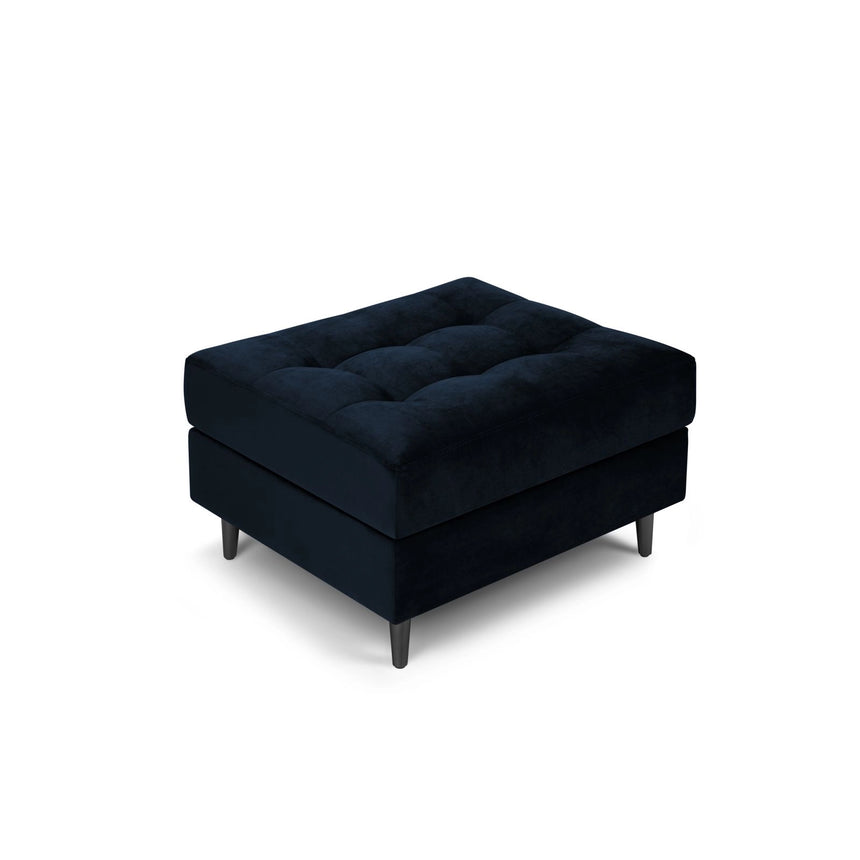 Aspen Pouf aus Samt in Königsblau (Salvador 5), 60x70x46 cm von Cosmopolitan Design – Bild 1