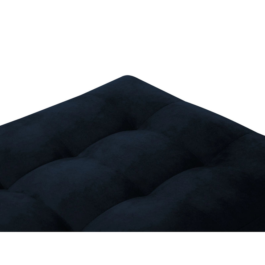 Aspen Pouf aus Samt in Königsblau (Salvador 5), 60x70x46 cm von Cosmopolitan Design – Bild 3