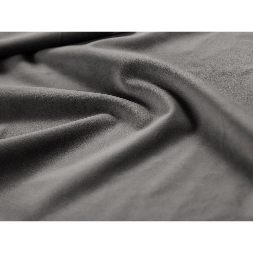 Asti Bett mit Kopfteil und Stauraum, aus Samt (Ma2241) in Dunkelgrau, 90x200 cm von Cosmopolitan Design – Bild 6