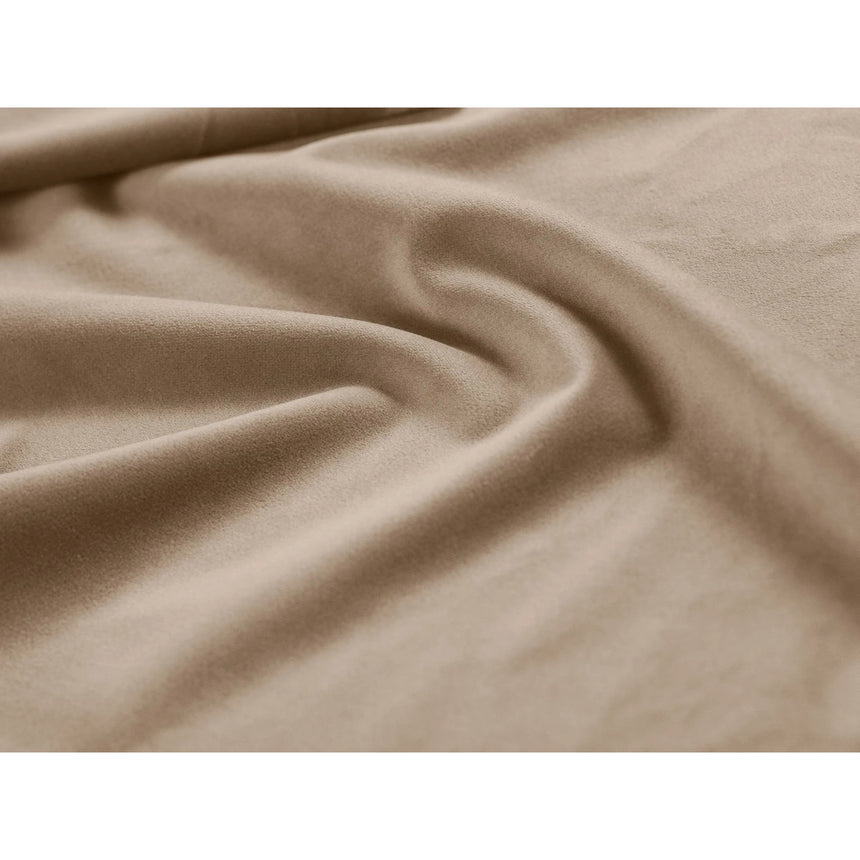 Asti Bett mit Kopfteil und Stauraum, aus Samt (Ma2282) in Mandelbeige, 90x200 cm von Cosmopolitan Design – Bild 6