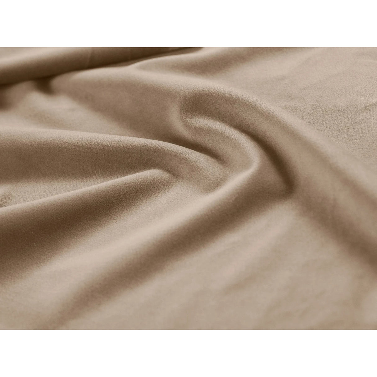 Asti Bett mit Kopfteil und Stauraum, aus Samt (Ma2282) in Mandelbeige, 90x200 cm von Cosmopolitan Design – Bild 6