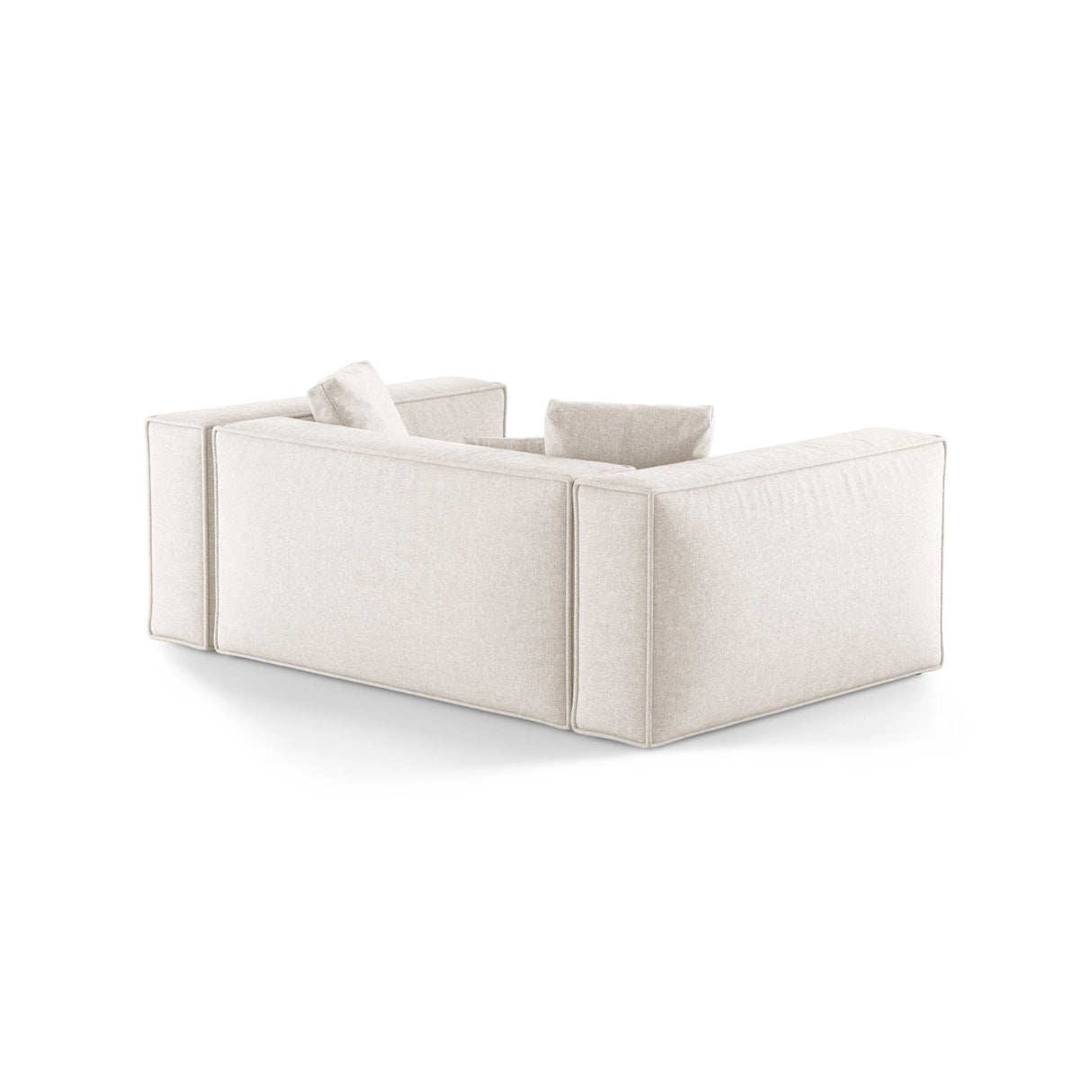 Aveiro 2-Sitzer Sofa aus Chenille in Hellbeige (Eden 2 Pearl), 180x118x86 cm von Cosmopolitan Design – Bild 3