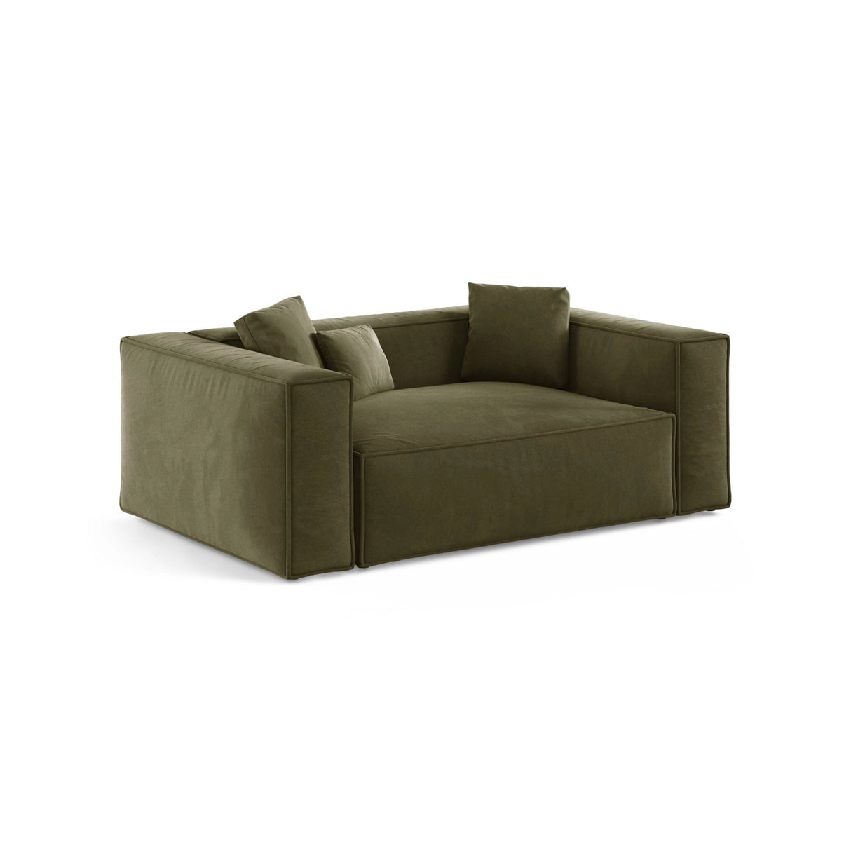 Aveiro 2-Sitzer Sofa aus Samt in Hellgrün (Casino Forest), 180x118x86 cm von Cosmopolitan Design – Bild 2
