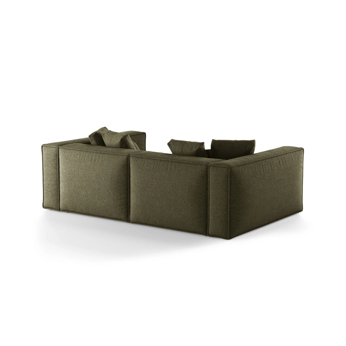Aveiro 4-Sitzer Sofa aus Chenille in Grün (Eden 12 Olive), 236x118x86 cm von Cosmopolitan Design – Bild 3