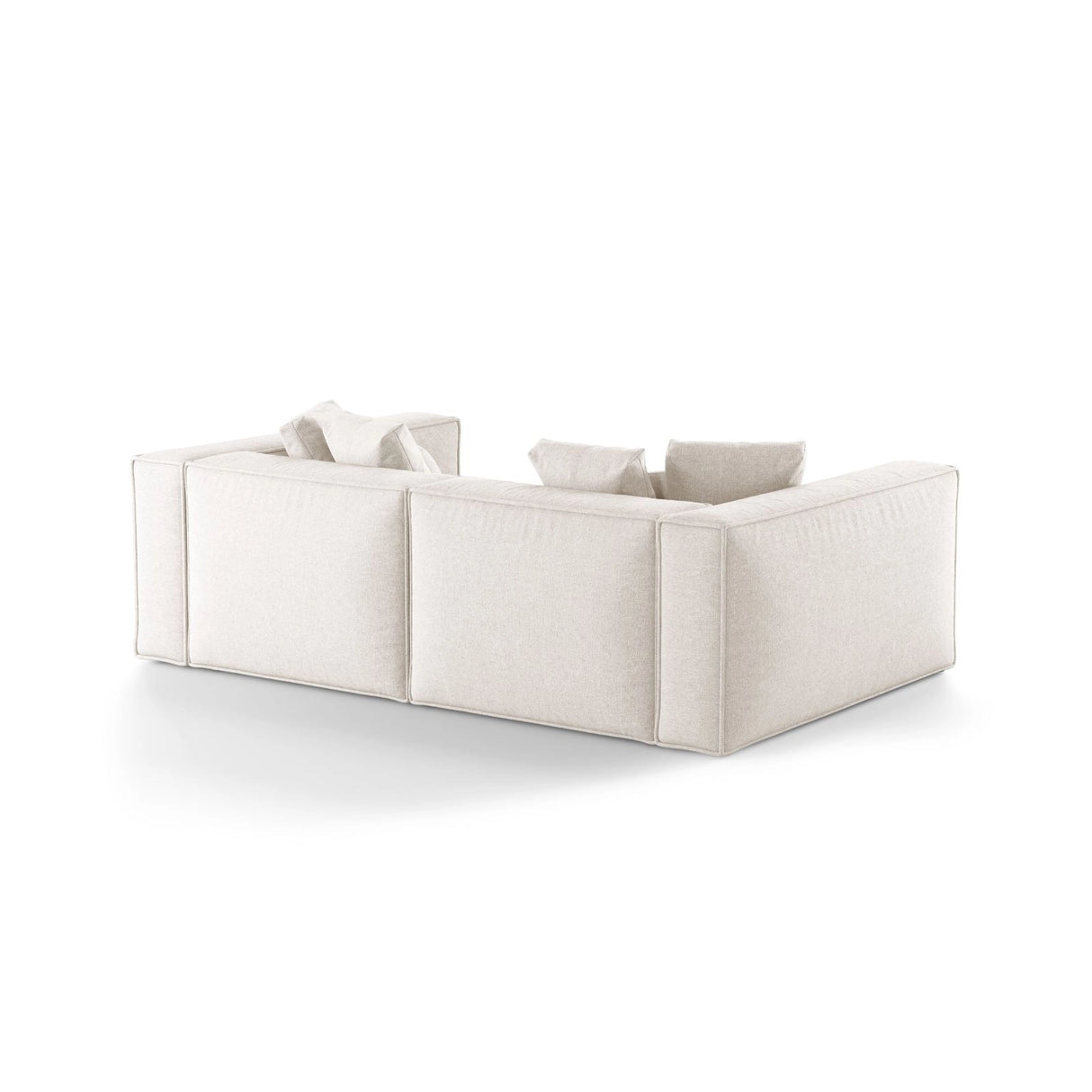 Aveiro 4-Sitzer Sofa aus Chenille in Hellbeige (Eden 2 Pearl), 236x118x86 cm von Cosmopolitan Design – Bild 3