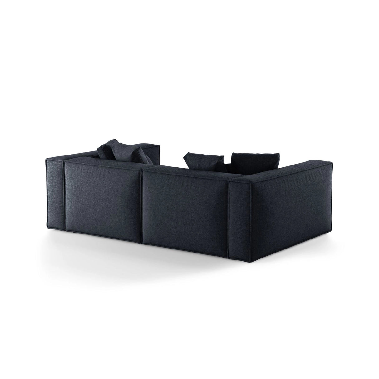 Aveiro 4-Sitzer Sofa aus Chenille in Marineblau (Eden 16 Deep Blue), 236x118x86 cm von Cosmopolitan Design – Bild 3