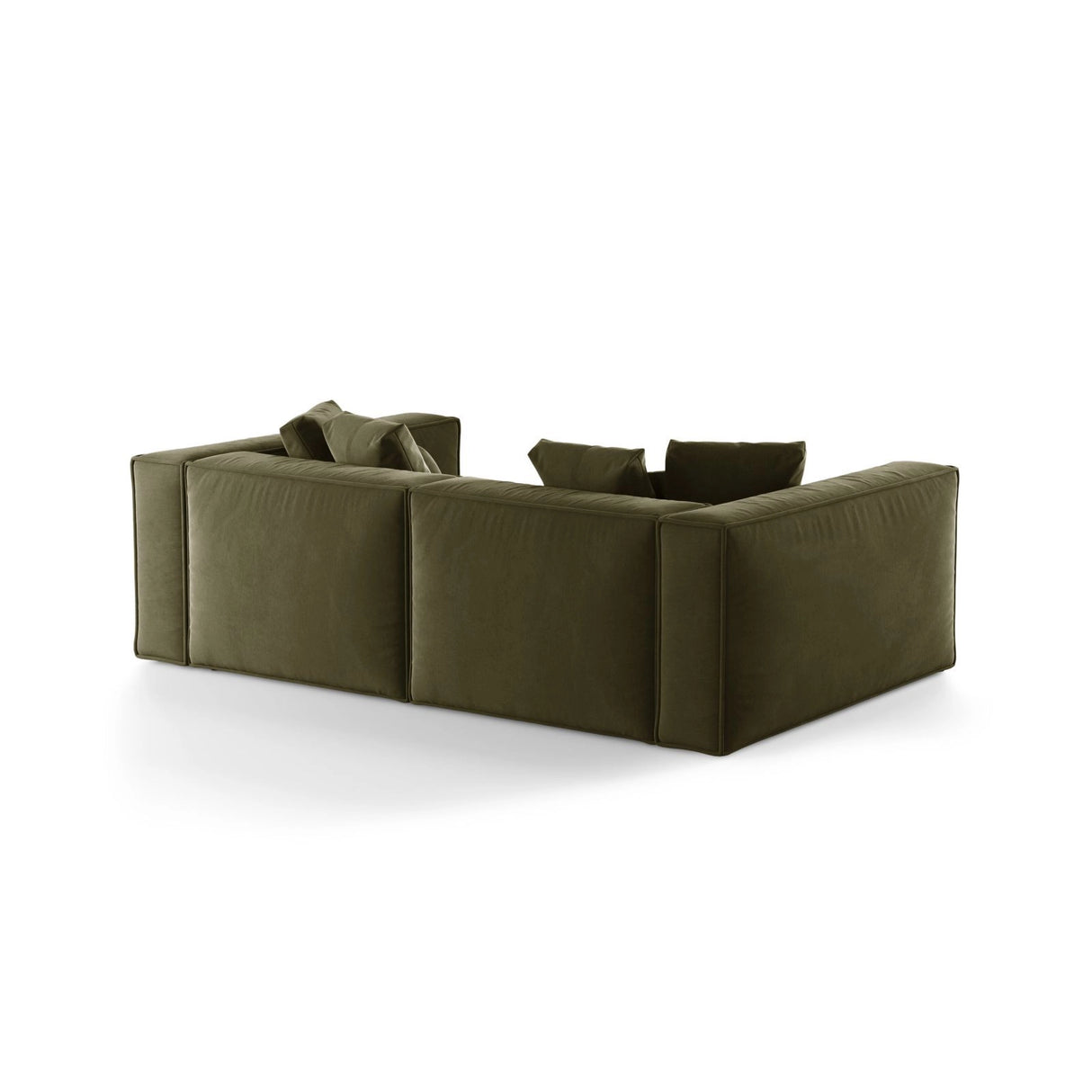 Aveiro 4-Sitzer Sofa aus Samt in Hellgrün (Casino Forest), 236x118x86 cm von Cosmopolitan Design – Bild 3