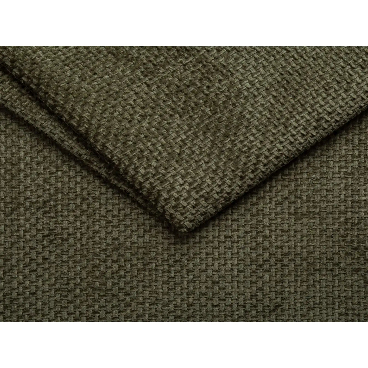 Aveiro 5-Sitzer Ecksofa, symmetrisch, aus Chenille in Grün (Eden 12 Olive), 268x268x86 cm von Cosmopolitan Design – Bild 4