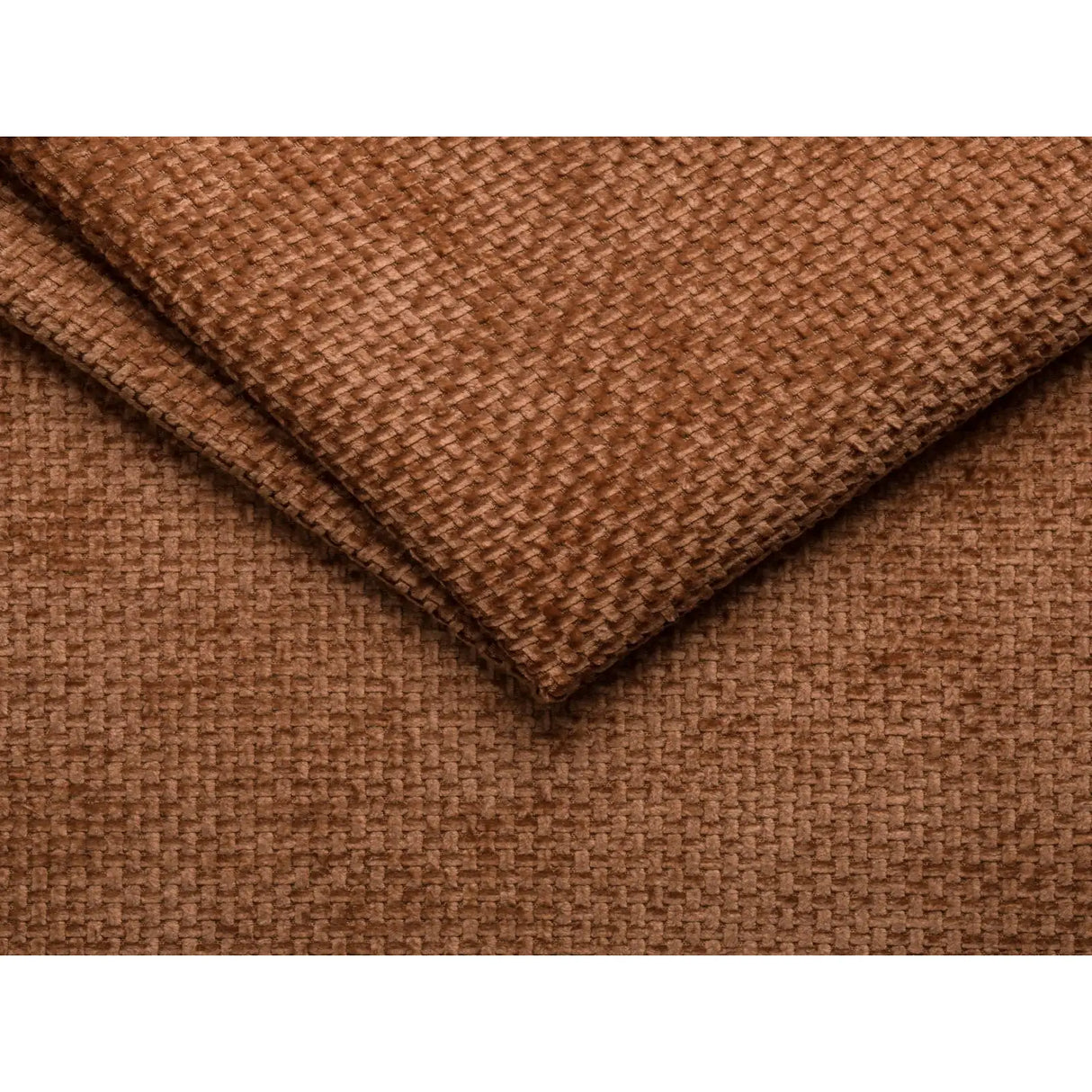 Aveiro 5-Sitzer Ecksofa, symmetrisch, aus Chenille in Ziegelstein (Eden 10 Terra), 268x268x86 cm von Cosmopolitan Design – Bild 4