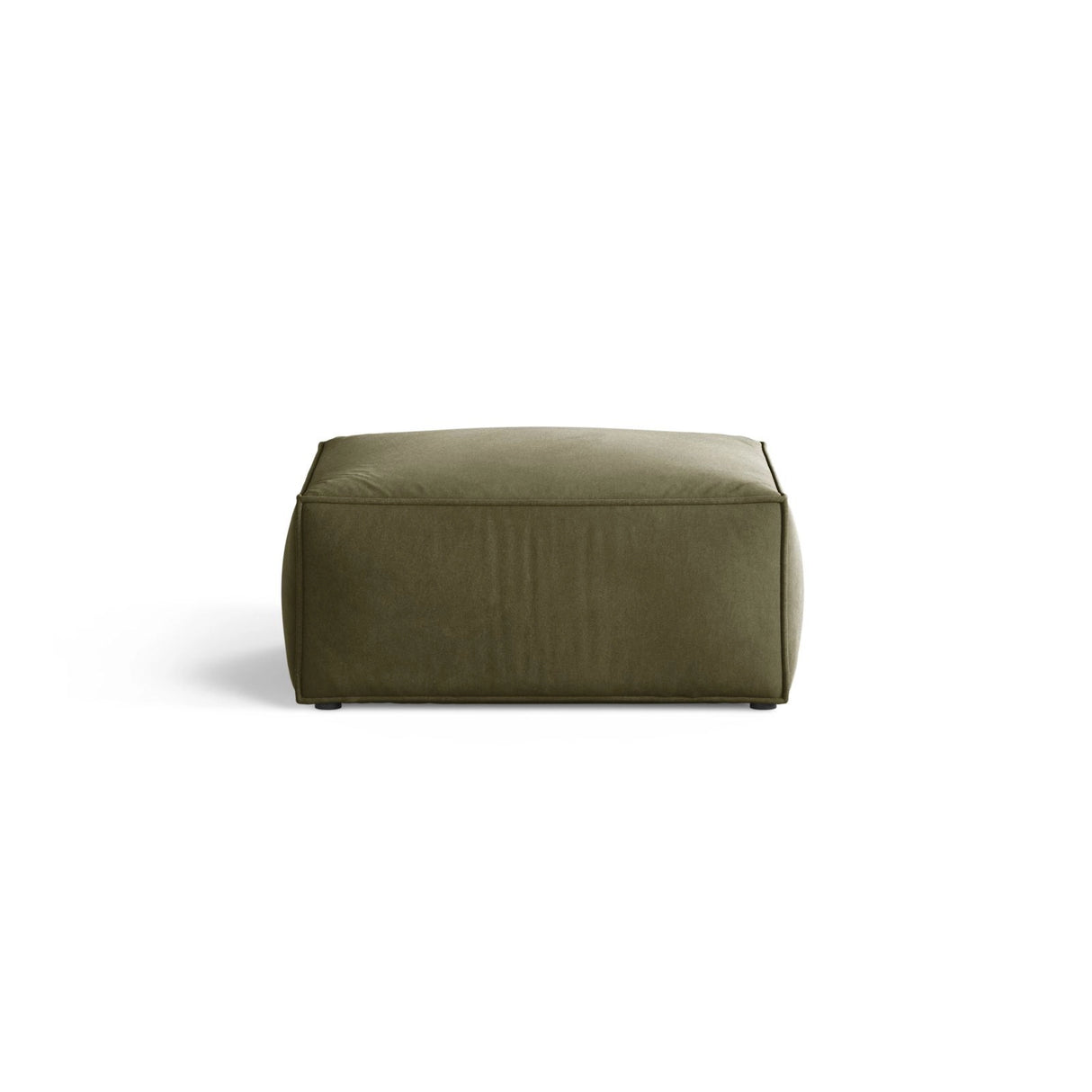 Aveiro Pouf aus Samt in Hellgrün (Casino Forest), 75x75x41 cm von Cosmopolitan Design – Bild 1