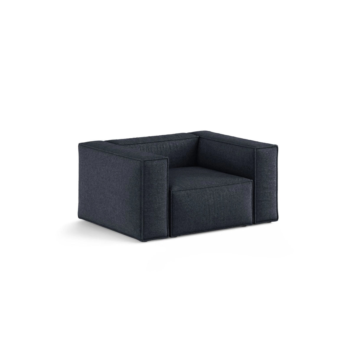 Aveiro Sessel aus Chenille in Marineblau (Eden 16 Deep Blue), 114x90x71 cm von Cosmopolitan Design – Bild 2