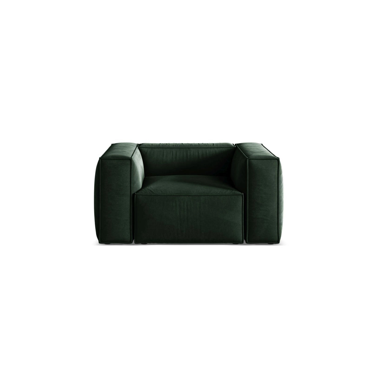 Aveiro Sessel aus Samt in Flaschengrün (Casino Deep Green), 114x90x71 cm von Cosmopolitan Design – Bild 1