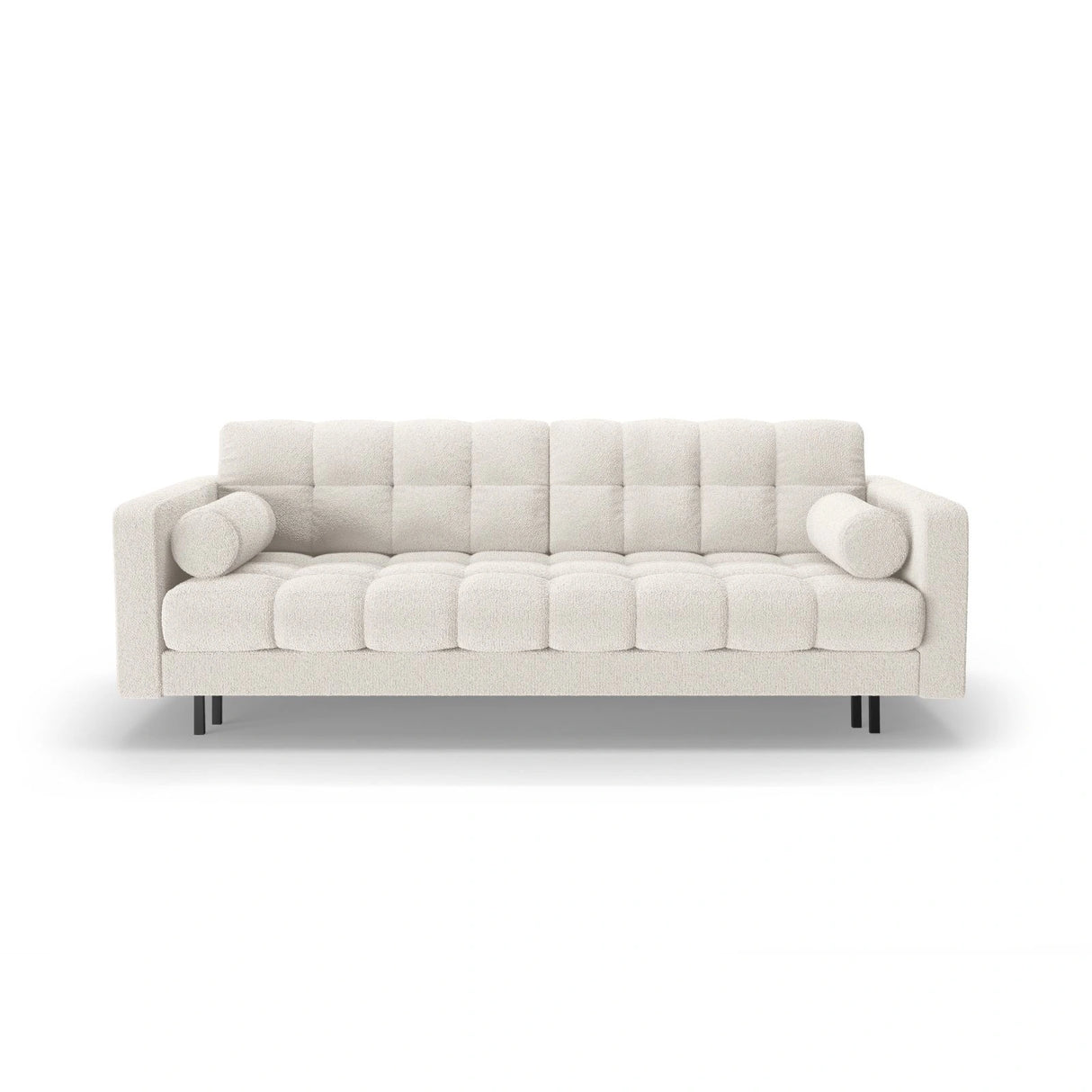 Bali 3-Sitzer Sofa mit Schlaffunktion und Stauraum, aus Samt, Boucle oder Strukturstoff, 222x84x105 cm von Cosmopolitan Design – Bild 1