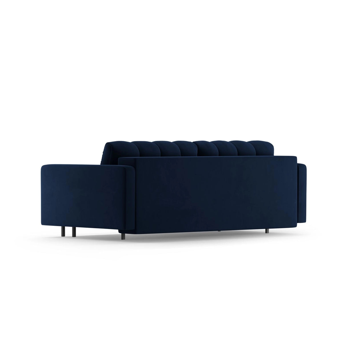 Bali 3-Sitzer Sofa mit Schlaffunktion und Stauraum, aus Samt in Königsblau (Bluvel 86), 222x84x105 cm von Cosmopolitan Design – Bild 5