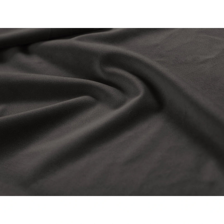 Bali 7-Sitzer Panorama Ecksofa, Rechte Seite, aus Samt in Dunkelgrau (Bluvel 18), Beine aus Schwarzes Metall, 327x256x75 cm von Cosmopolitan Design – Bild 6