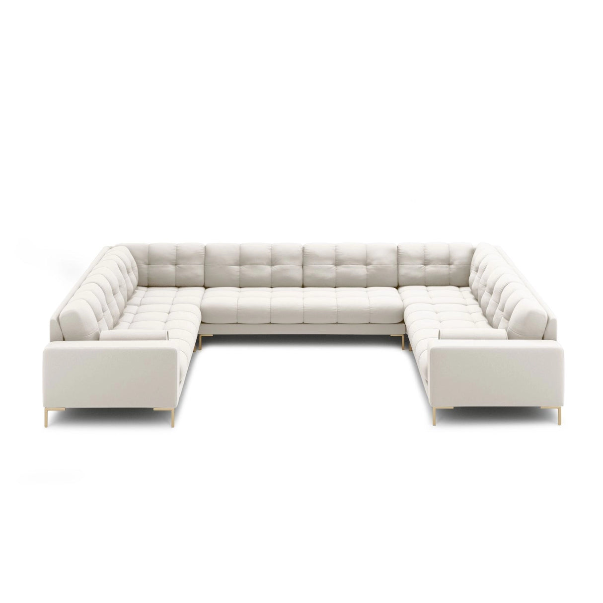 Bali 9-Sitzer Panorama Sofa aus Samt oder Strukturstoff, 327x256x75 cm von Cosmopolitan Design – Bild 3