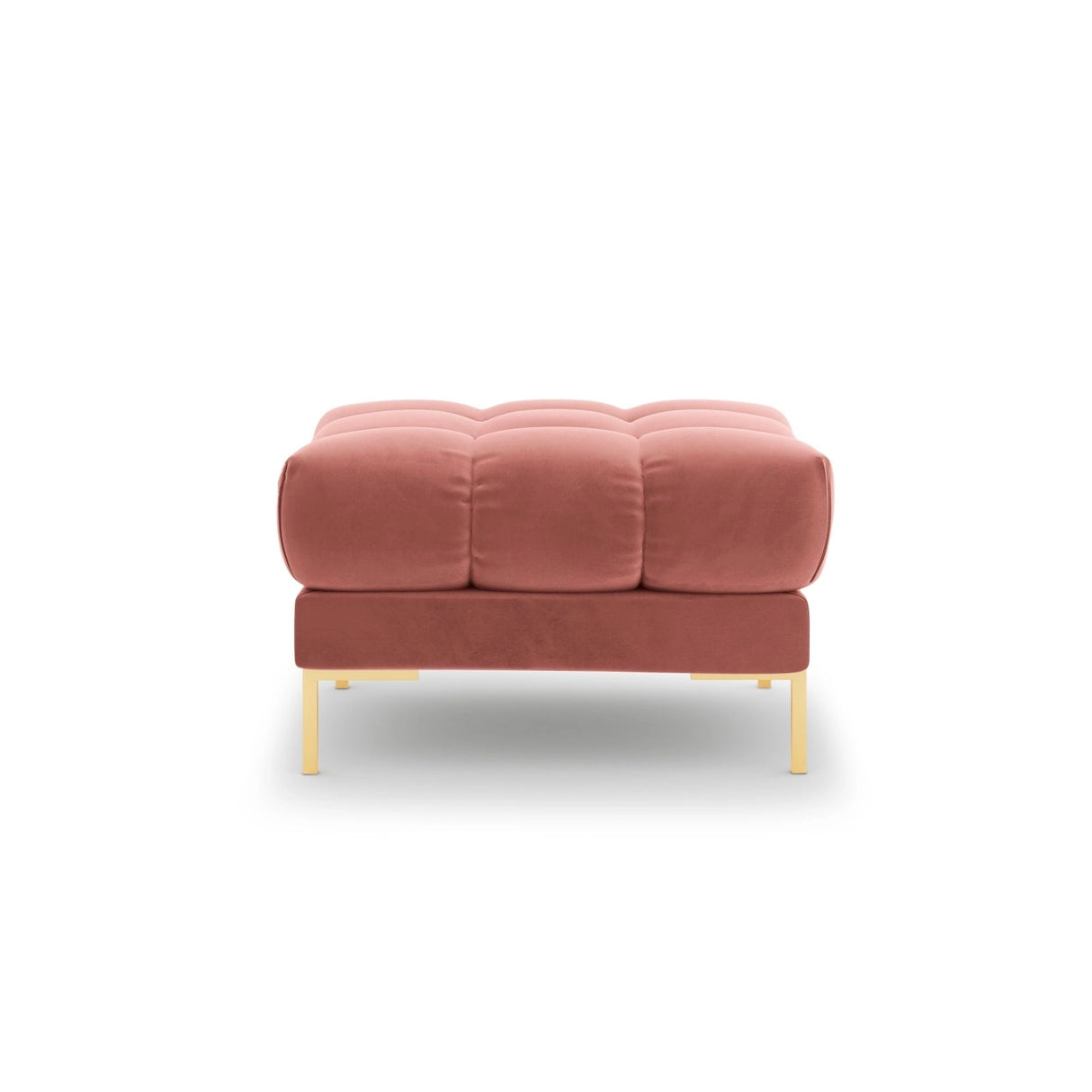 Bali Pouf aus Samt in Rosa (Bluvel 52), 60x60x41 cm von Cosmopolitan Design – Bild 4